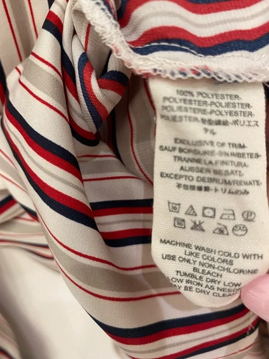 Free People ‘Mad About You’ Striped Button Down Blouse Fits Oversized XS - Picture 9 of 9